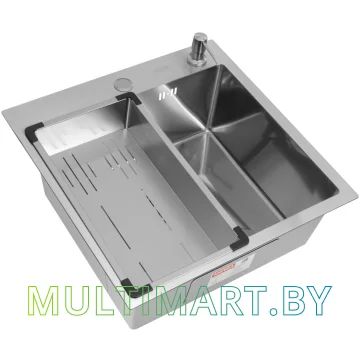 Кухонная мойка ARFEKA  ECO AR 500x500+CL AR G+DS AR SATIN DECOR MILLET